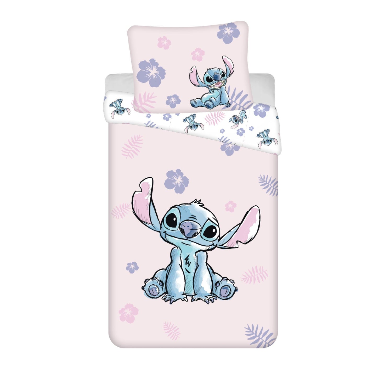 Lilo & Stitch Dekbedovertrek + Hoeslaken - Roze