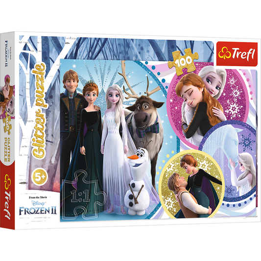 Frozen glitter puzzel