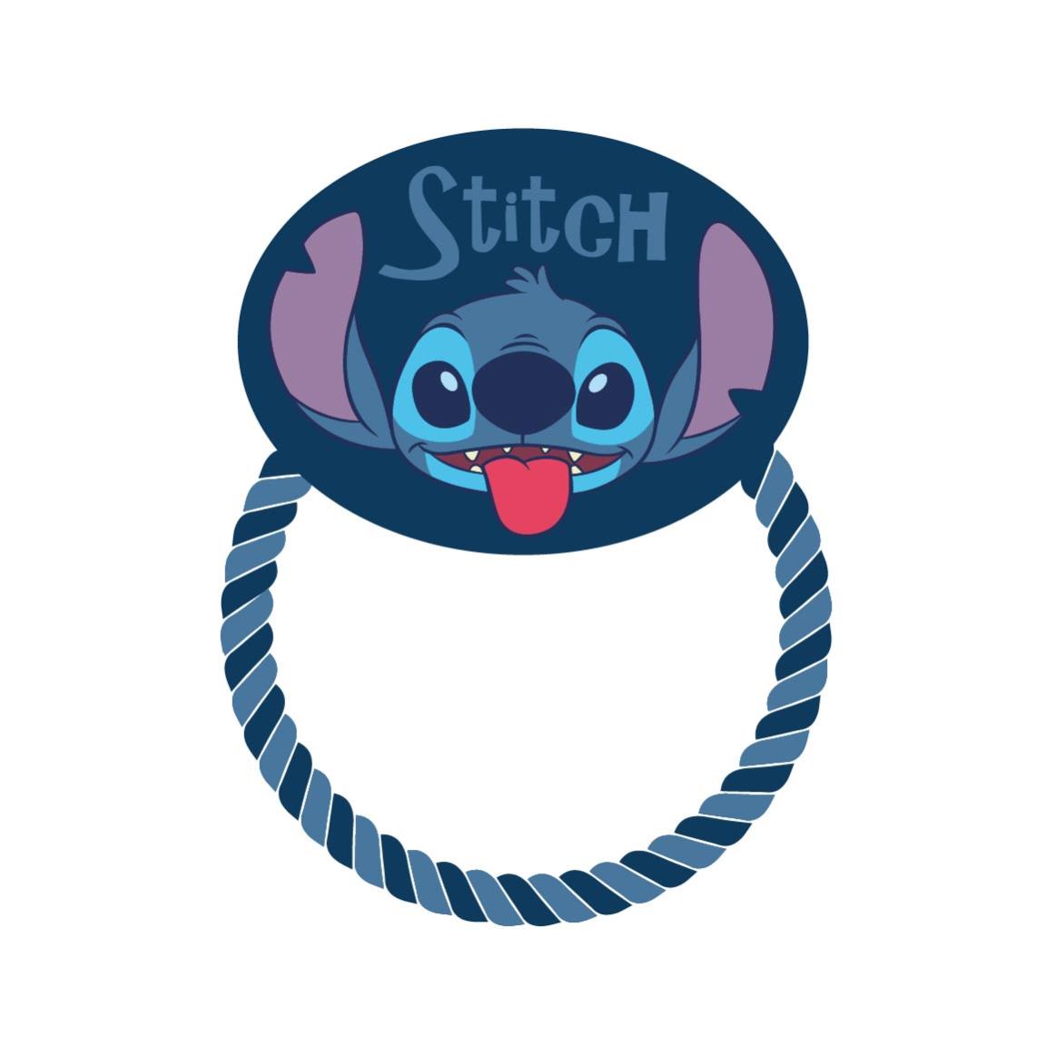 Lilo & Stitch Hondenspeeltje - piepend pluche en touw - L
