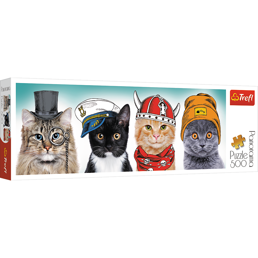 Katten panorama puzzel