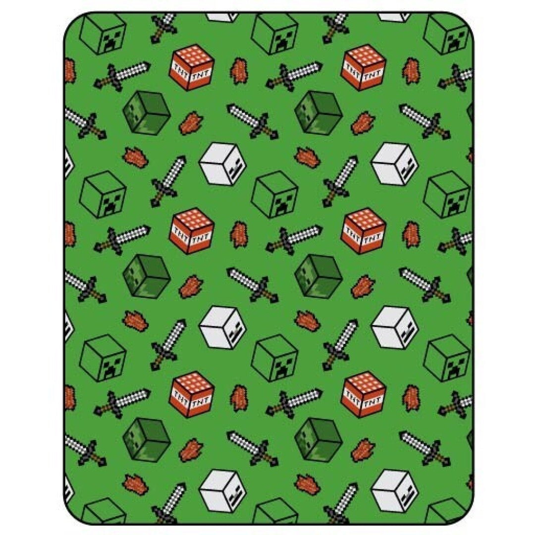 Minecraft fleece deken - flanel