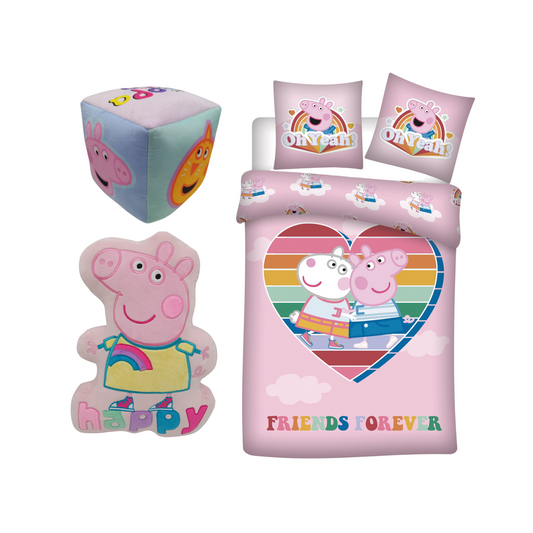 Peppa Pig slaapkamerset; dekbedovertreken kussens