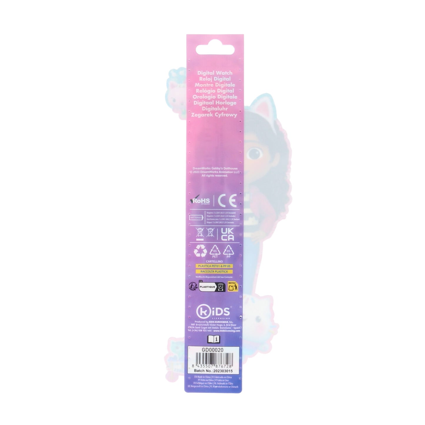 Gabby's Dollhouse Horloge digitaal