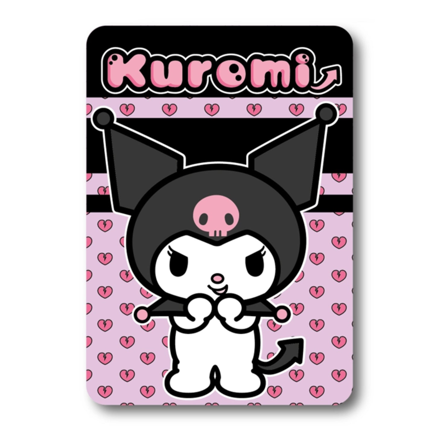 Kuromi fleece deken