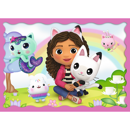 Gabby's Dollhouse 4-in-1 Puzzel