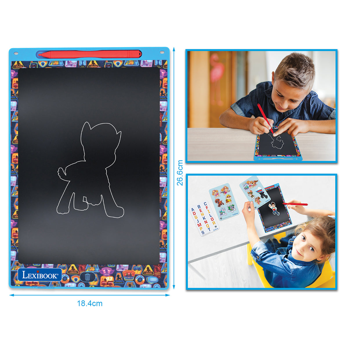 Paw Patrol E-Ink Tablet met sjablonen