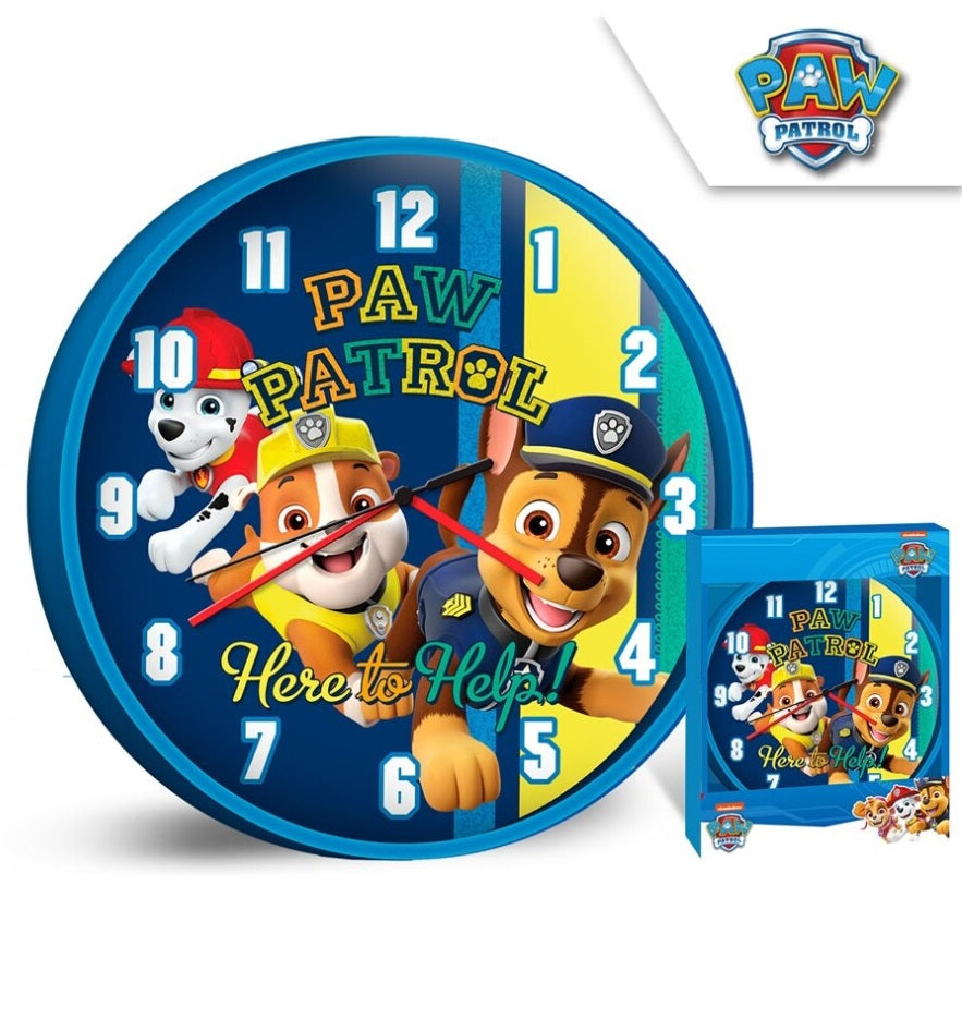 Paw Patrol Wandklok