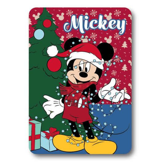 Mickey Mouse fleece deken - kerst