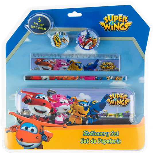 Super Wings schrijfwarenset - 5 delig