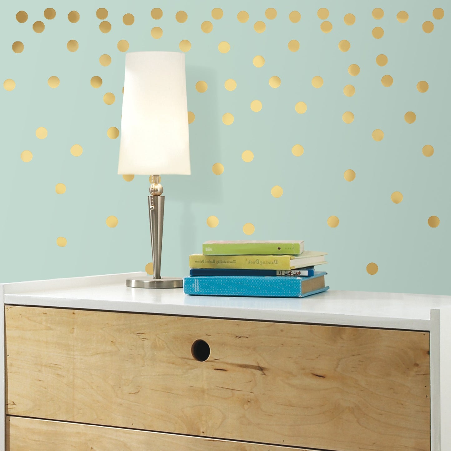 Muursticker - Confetti Goud