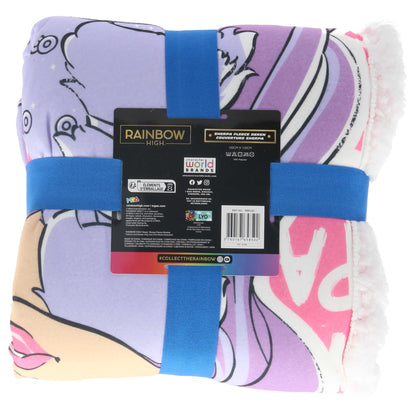 Rainbow High fleece deken - sherpa