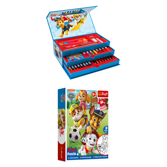 Paw Patrol Creatieve Set - Kleurdoos + Puzzel