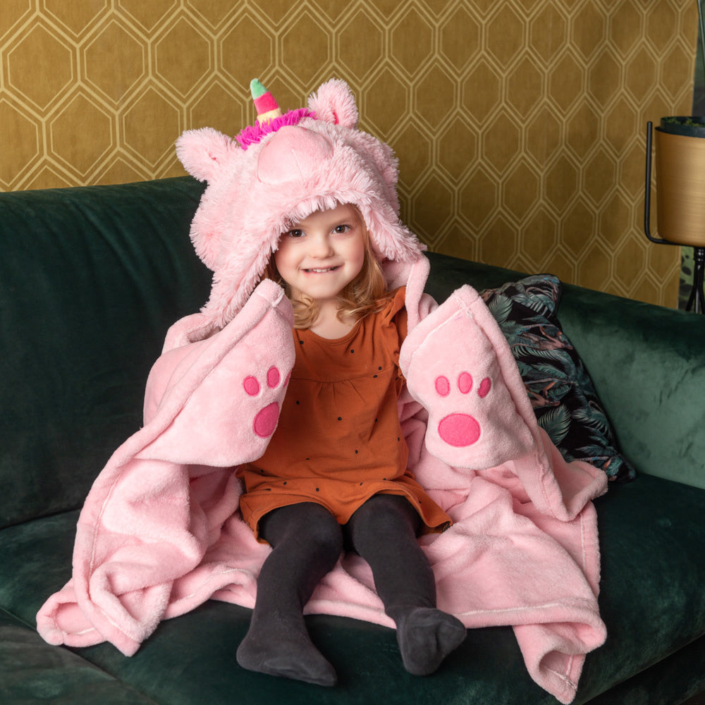 Noxxiez fleece deken - unicorn