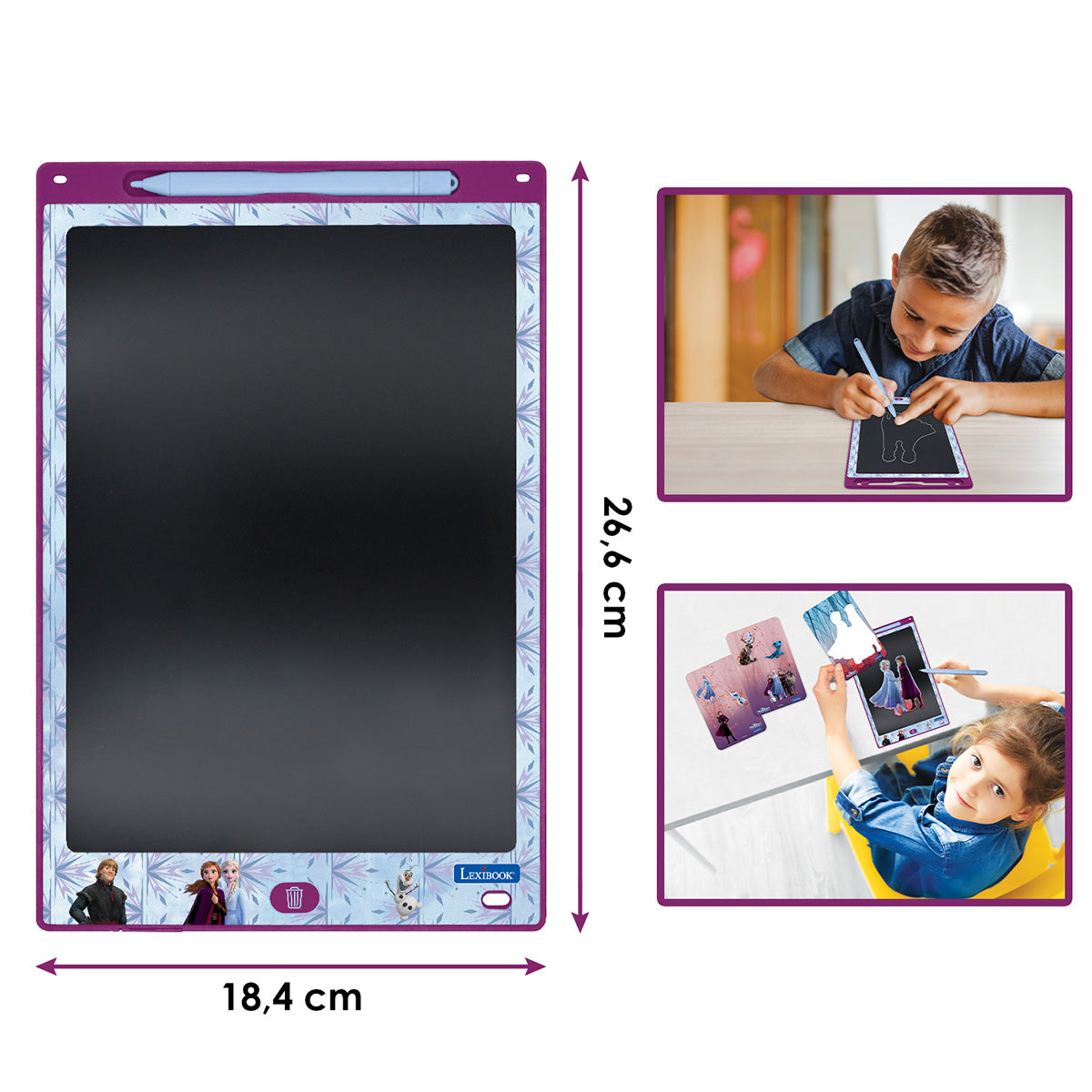 Frozen E-Ink Tablet met sjablonen