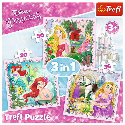 Princess 3-in-1 puzzel