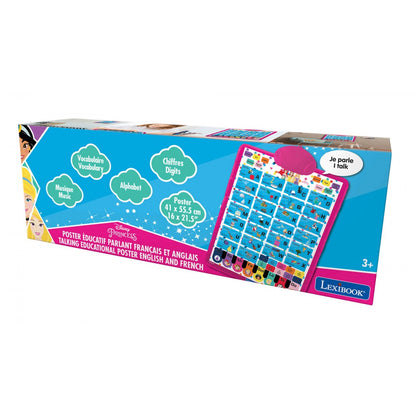 Princess Tweetalige Sprekende Educatieve Poster - EN/FR