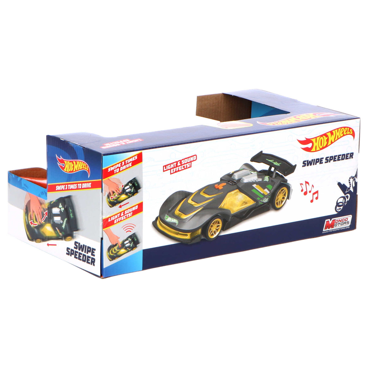 Hot Wheels Swipe Speeder met licht en geluid
