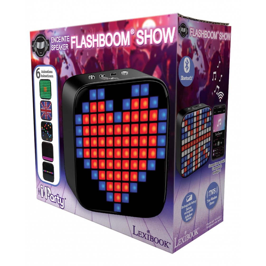 Lexibook Flashboom Show Bluetooth Speaker - iParty