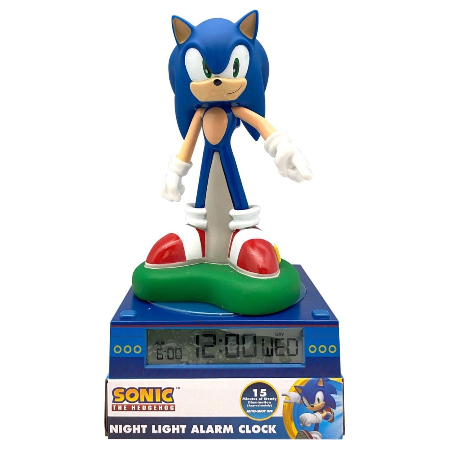 Sonic 3D Wekker met nachtlampje en geluiden