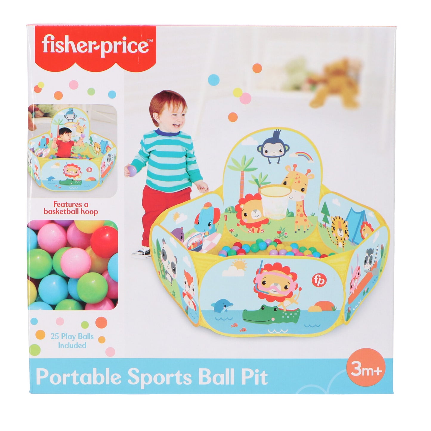 Fisher-Price Baby Draagbare Ballenbak Met Basketbalring