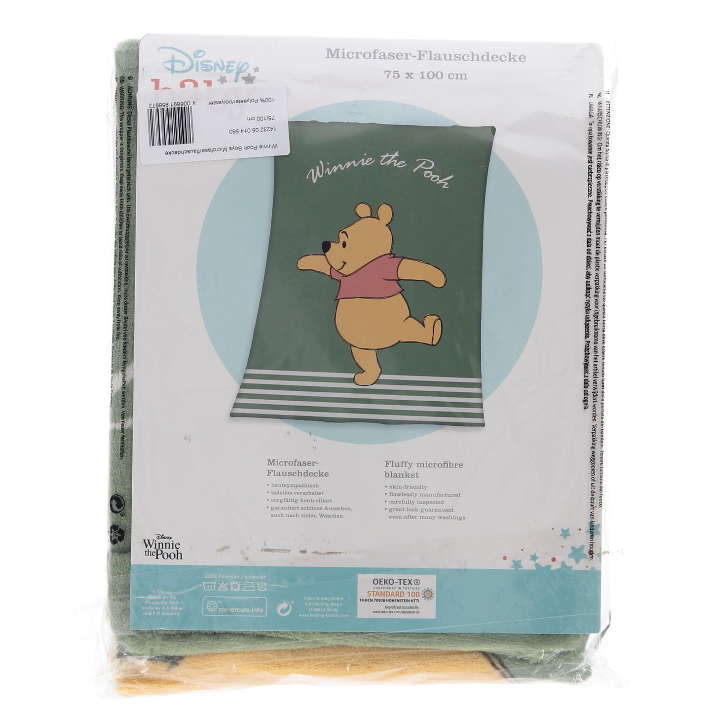 Winnie the Pooh baby coral-fleece deken