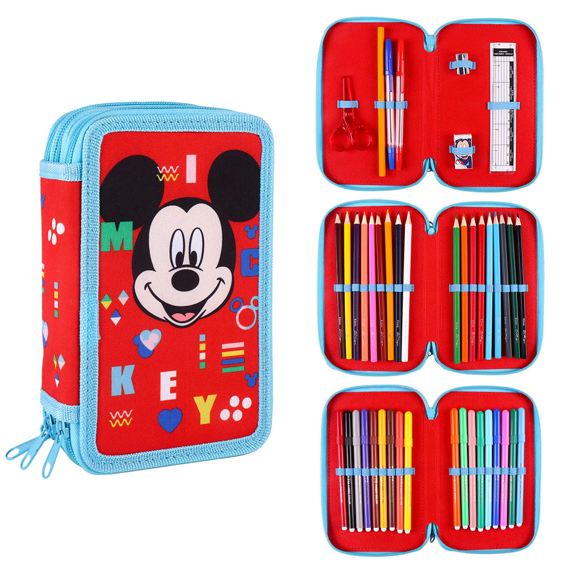 Mickey Mouse Gevulde Etui