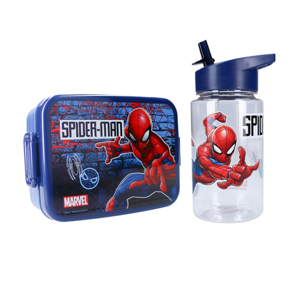 Spidermant lunchset; lunchbox en drinkfles