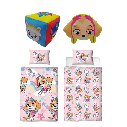 Paw Patrol slaapkamerset; dekbedovertreken kussens