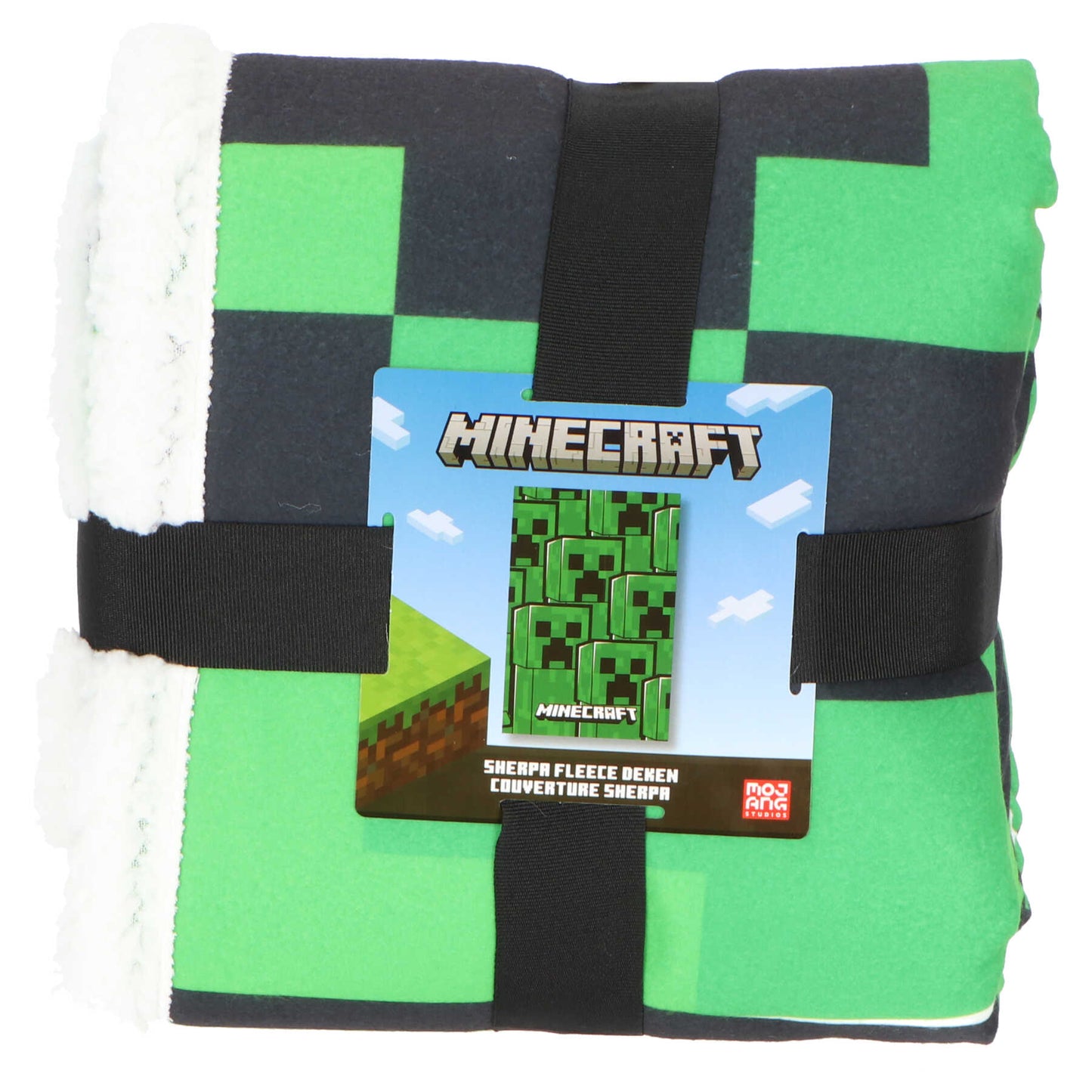 Minecraft fleece deken - sherpa