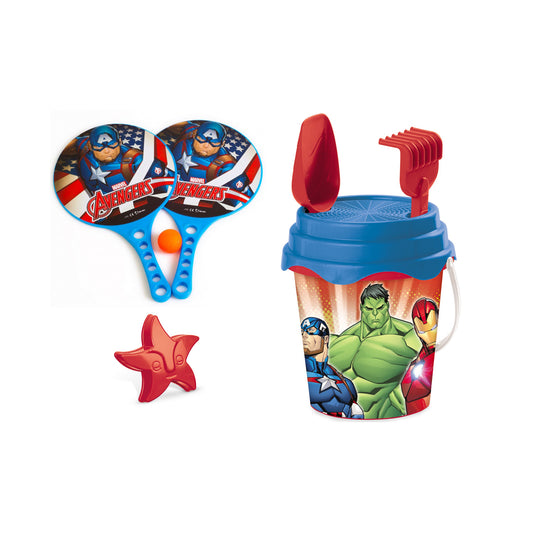 Avengers strandset; tennisset en emmer