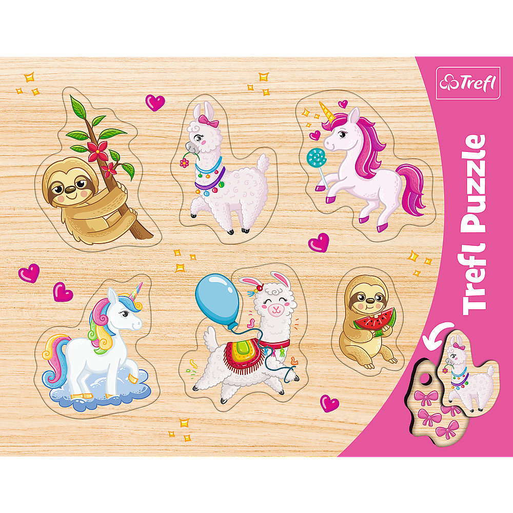 Puzzel - Unicorns, llamas and sloths