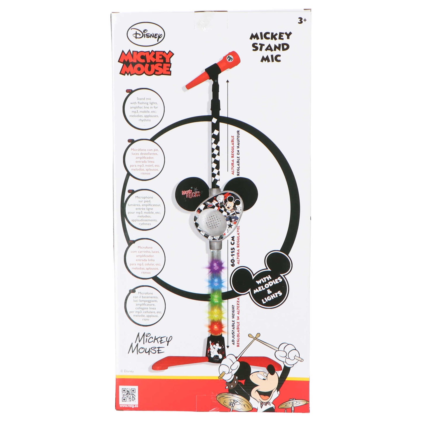 Mickey Mouse Microfoon met Houder en Versterker