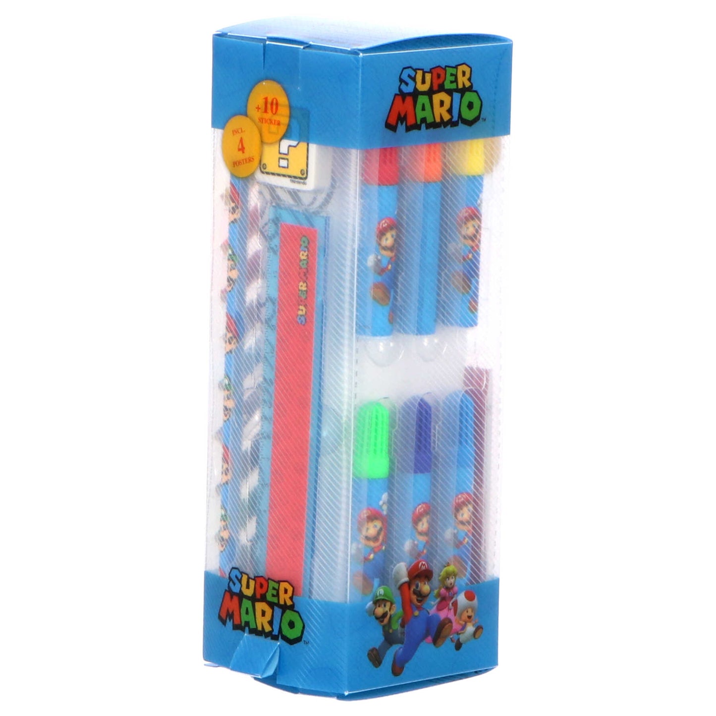 Super Mario Teken- en schrijftoren 35 stuks