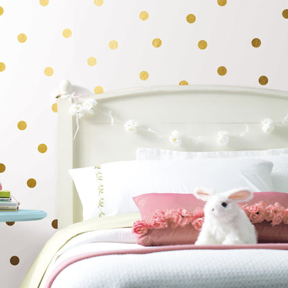 Muursticker - Confetti Goud