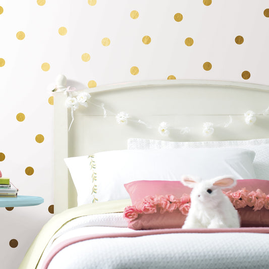 Muursticker - Confetti Goud