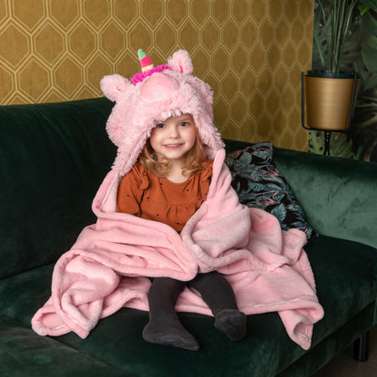 Noxxiez fleece deken - unicorn