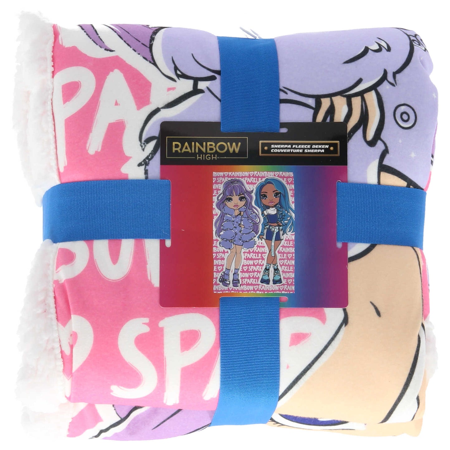 Rainbow High fleece deken - sherpa