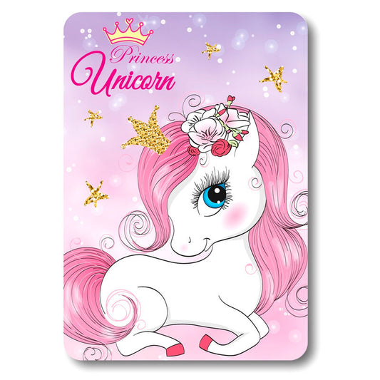 Unicorn fleece deken
