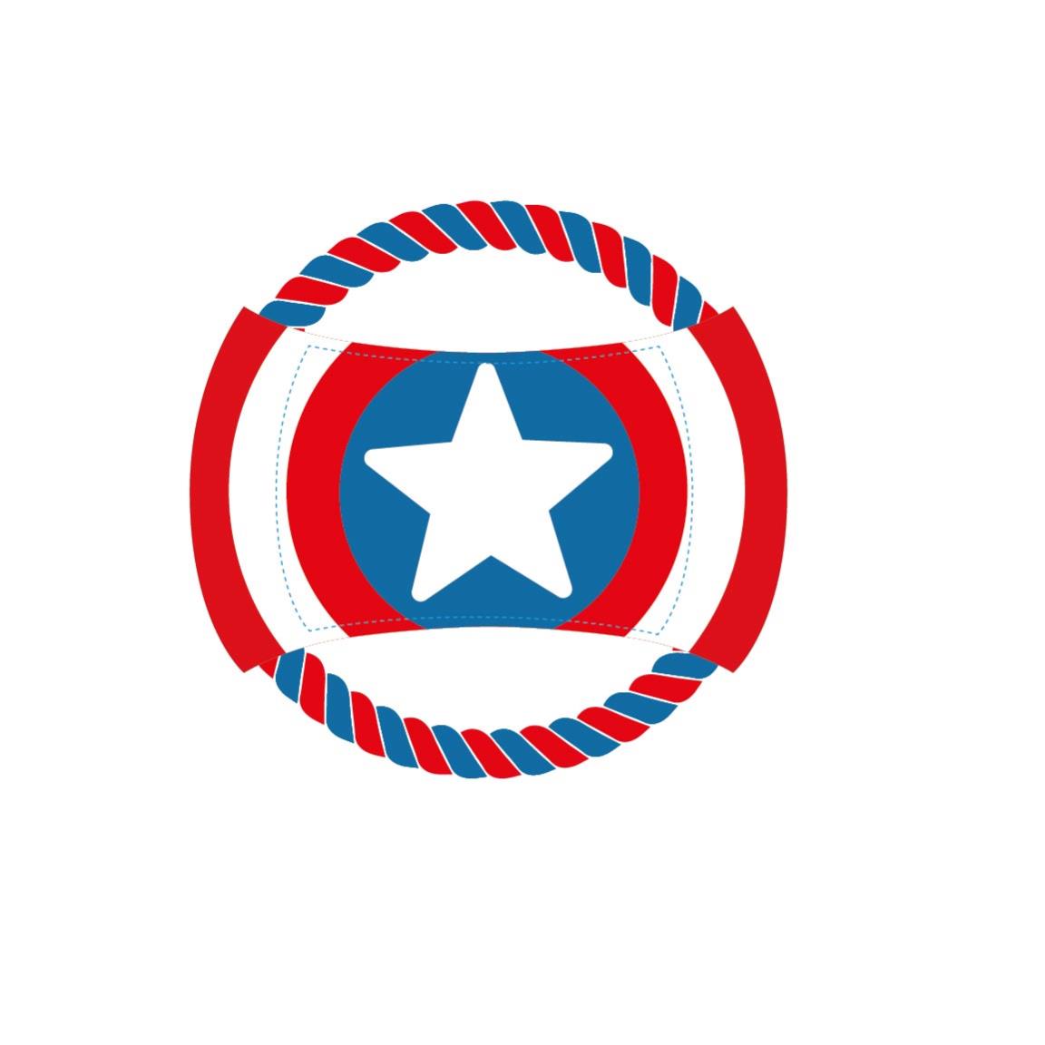 Avengers Hondenspeeltje - piepend pluche en touw