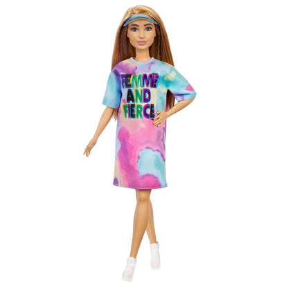 Barbie Tienerpop met Gekleurde Jurk
