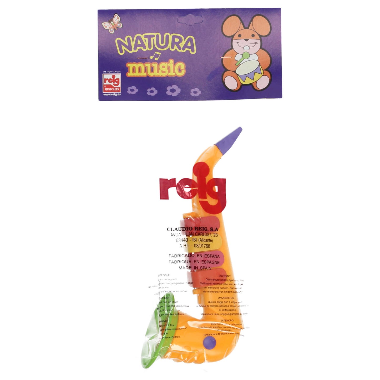 Reig Speelgoed Saxofoon - 4 Noten