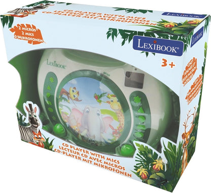 Draagbare CD Speler met 2 Microfoons - Animals