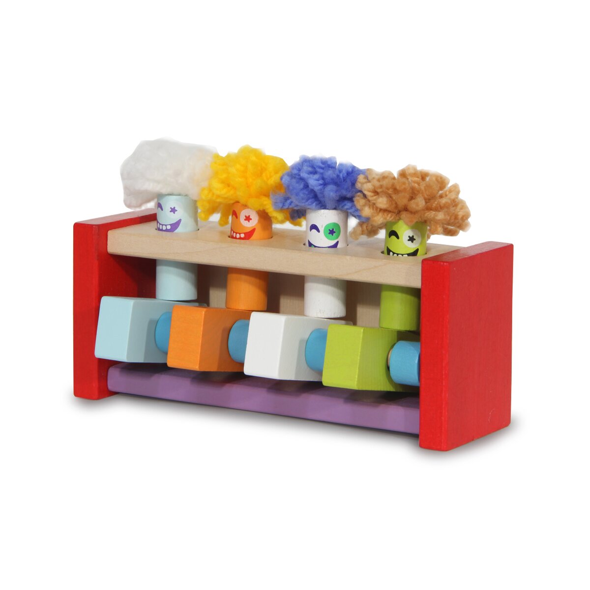 Jamara Houten Springende Clowns