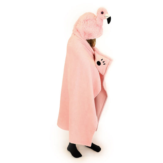 Noxxiez fleece deken - flamingo