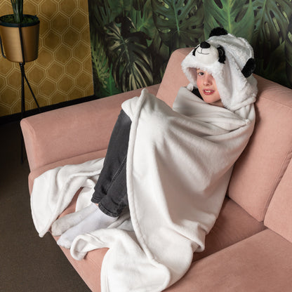 Noxxiez fleece deken - panda
