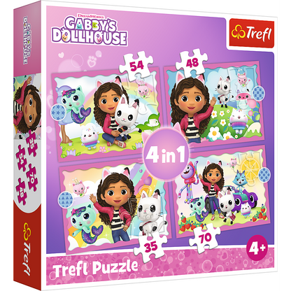 Gabby's Dollhouse 4-in-1 Puzzel