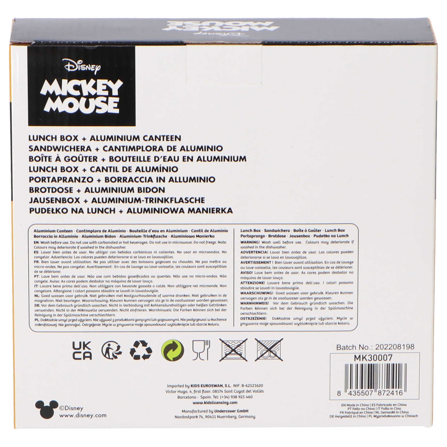 Mickey Mouse lunchset