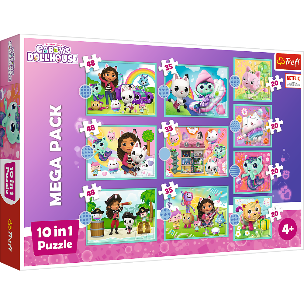 Gabby's Dollhouse 10-in-1 Puzzel