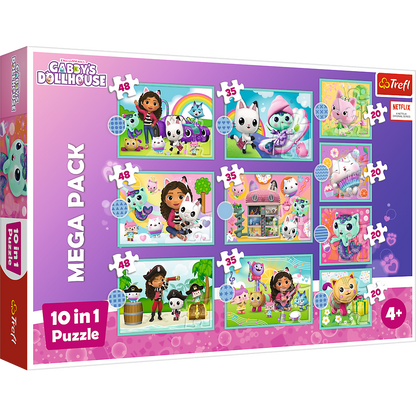 Gabby's Dollhouse 10-in-1 Puzzel