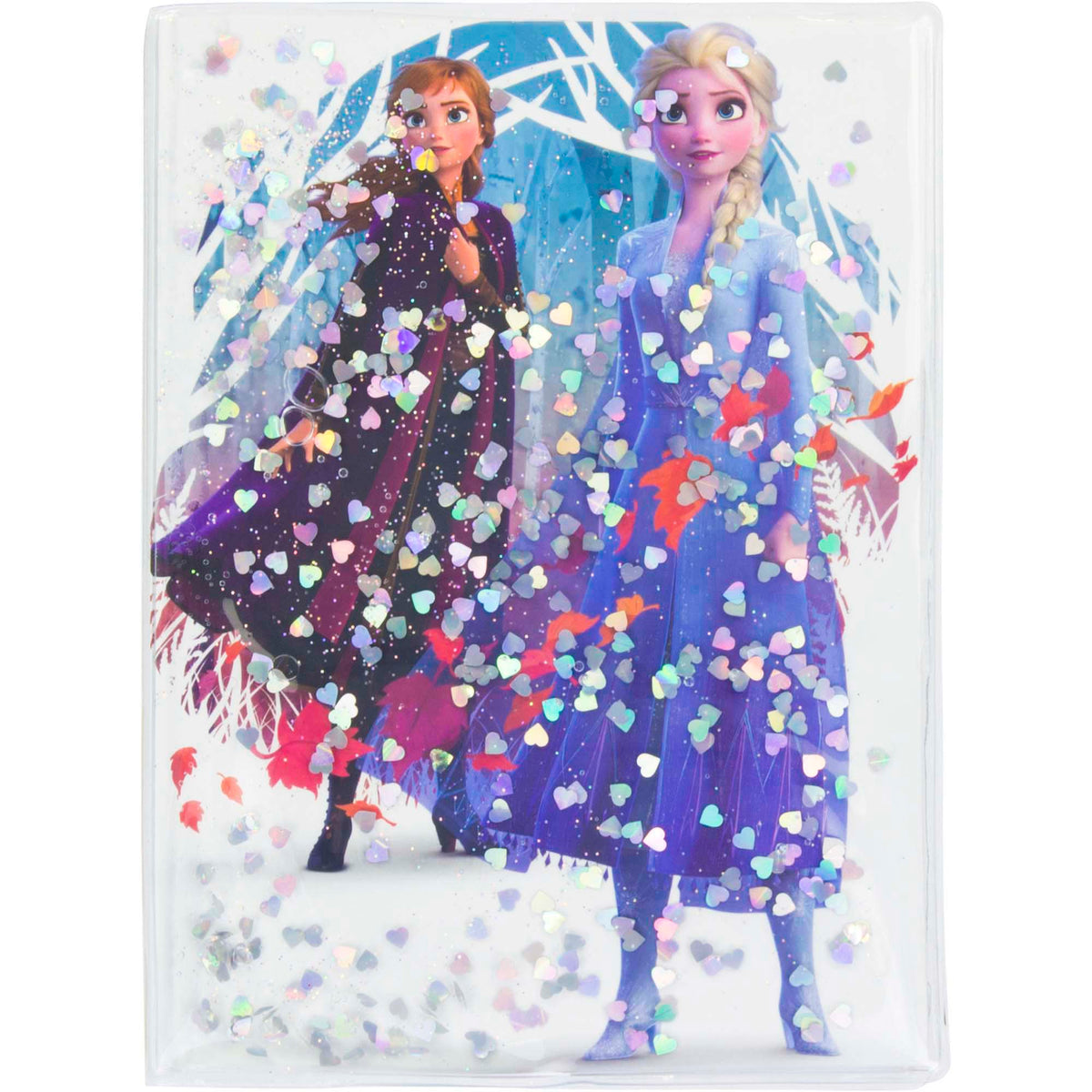 Frozen watereffect dagboek met glitter A5
